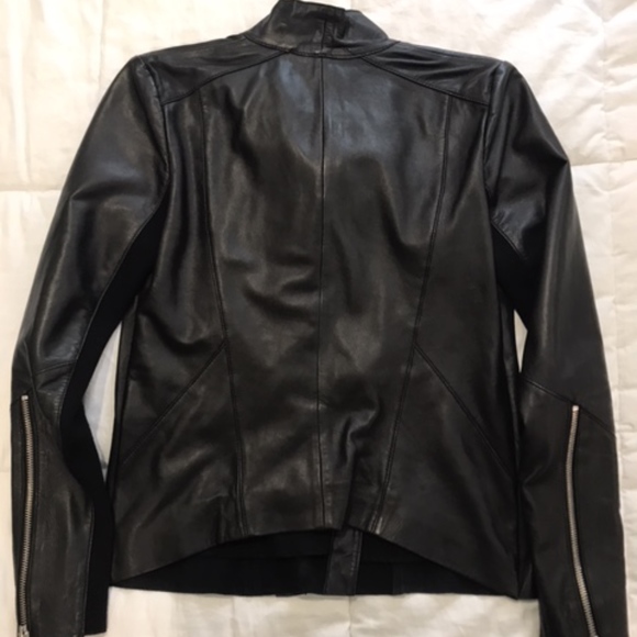 TROUVE CONVERTIBLE DRAPE LEATHER JACKET - Picture 5 of 5